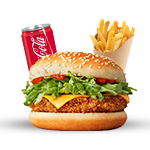 Spicy Chicken Deluxe Burger Meal 